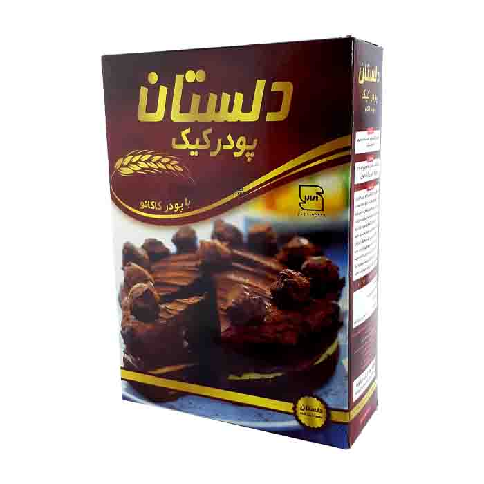 عکس اصلی پودر کیک کاکائویی دلستان 350 گرم